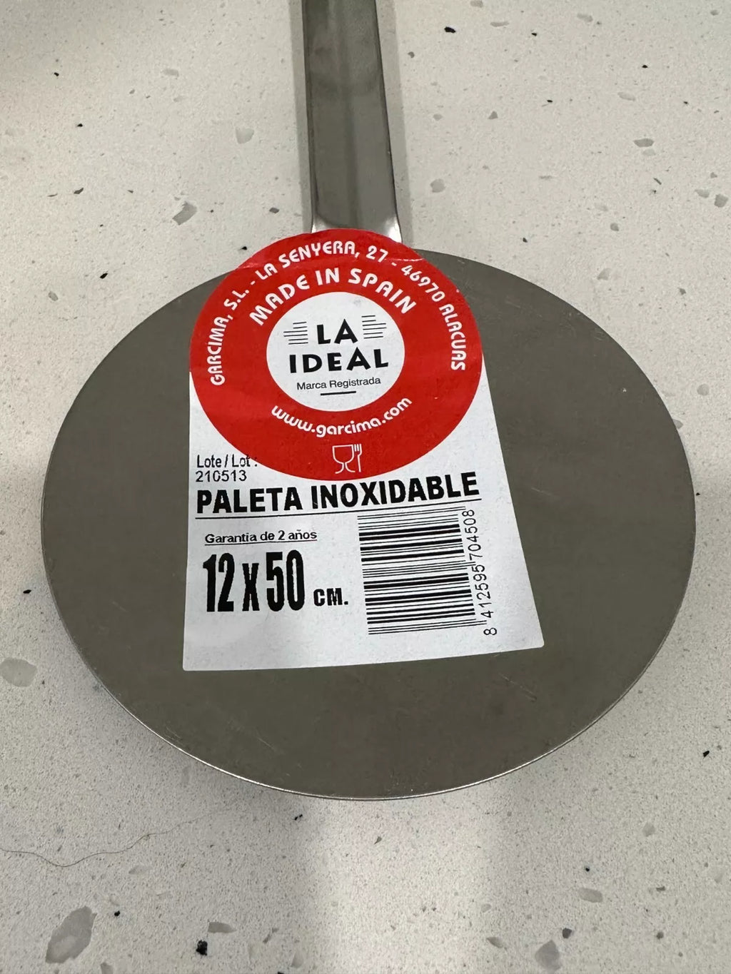 Valencian Stainless Steel Palette LA IDEAL 12x50cm